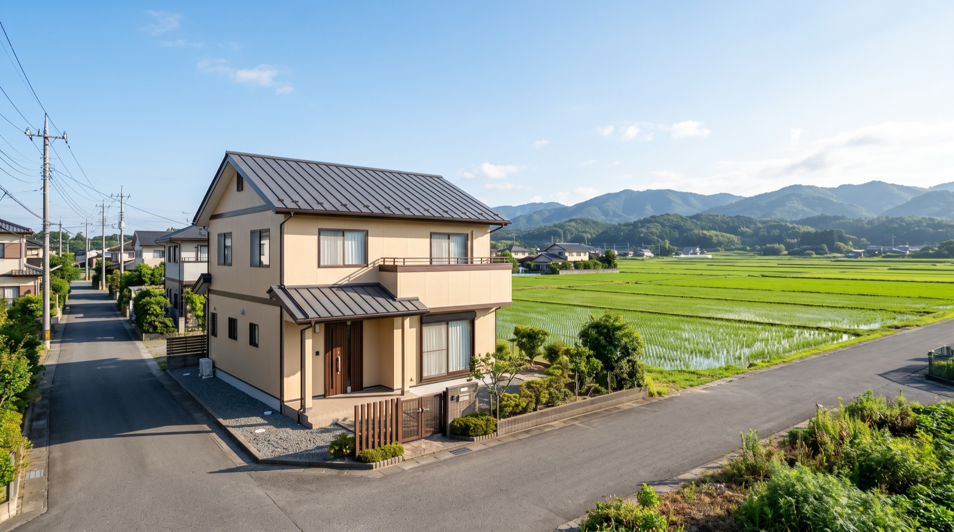 塗り替えを終えた住宅